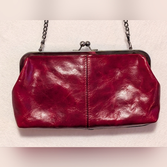 Patricia Nash Handbags - Patricia Nash Deep Red Leather Purse Handbag Like NEW Clutch Bag Chain Retro